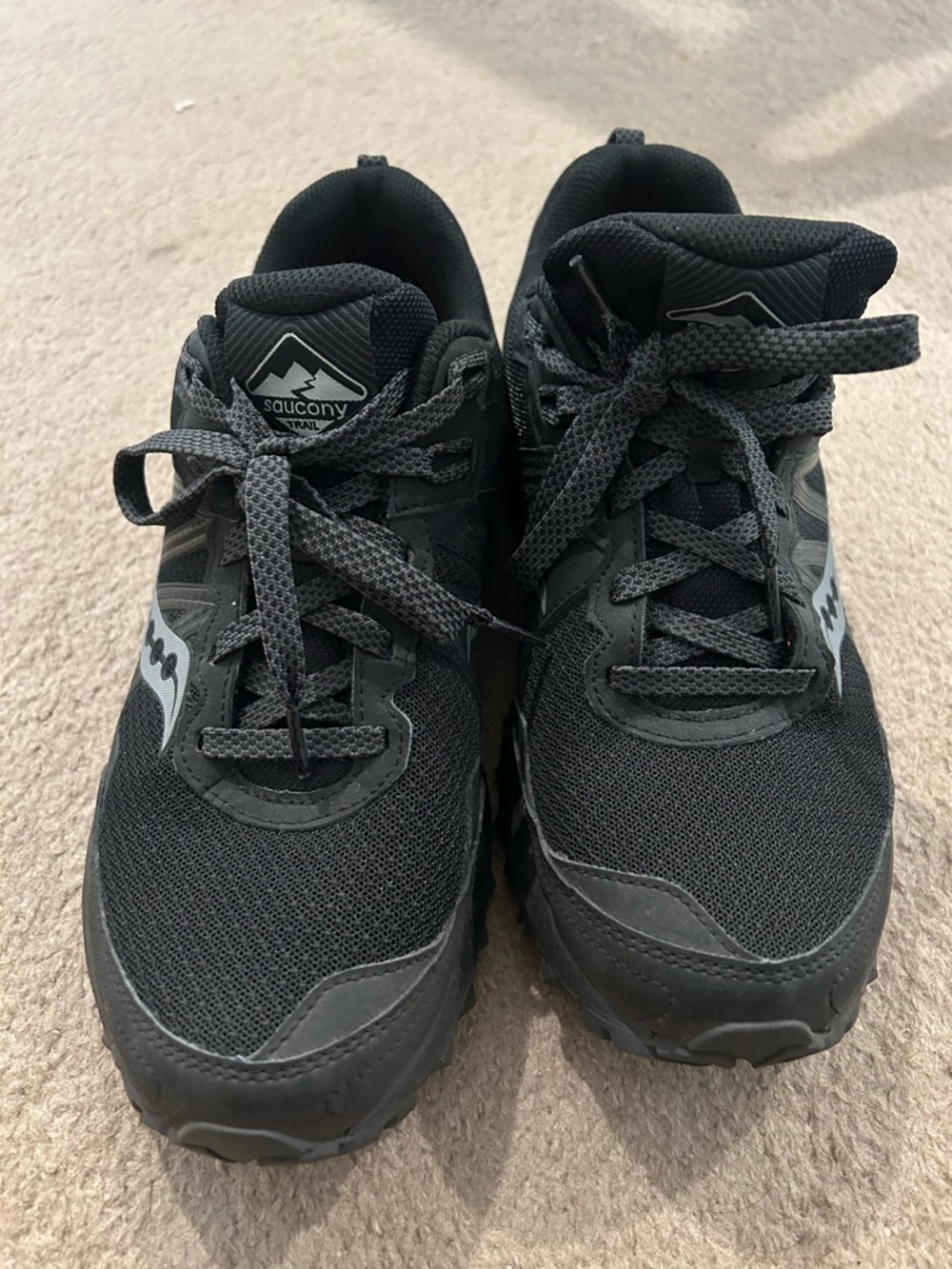 Saucony Black and Gray Trail Running Shoes